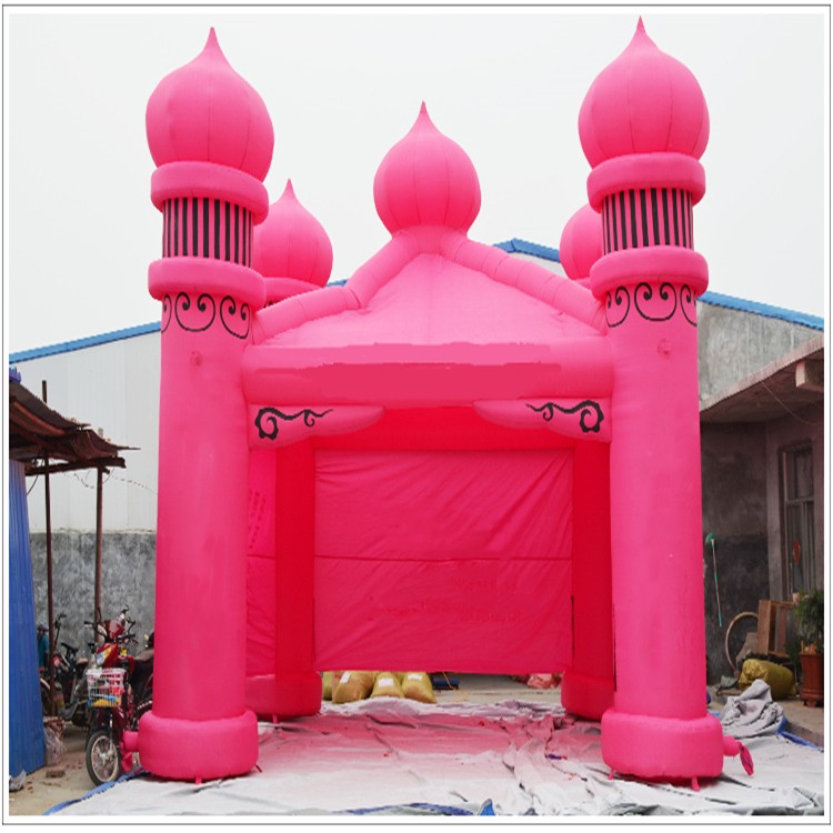 下花园粉色帐篷